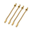 Stainless Steel Extension Chains with Lobster Clasps for Jewelry Making (10-Pack)