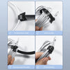 Complete Cable Management Kit with Adhesive Clips and Ties