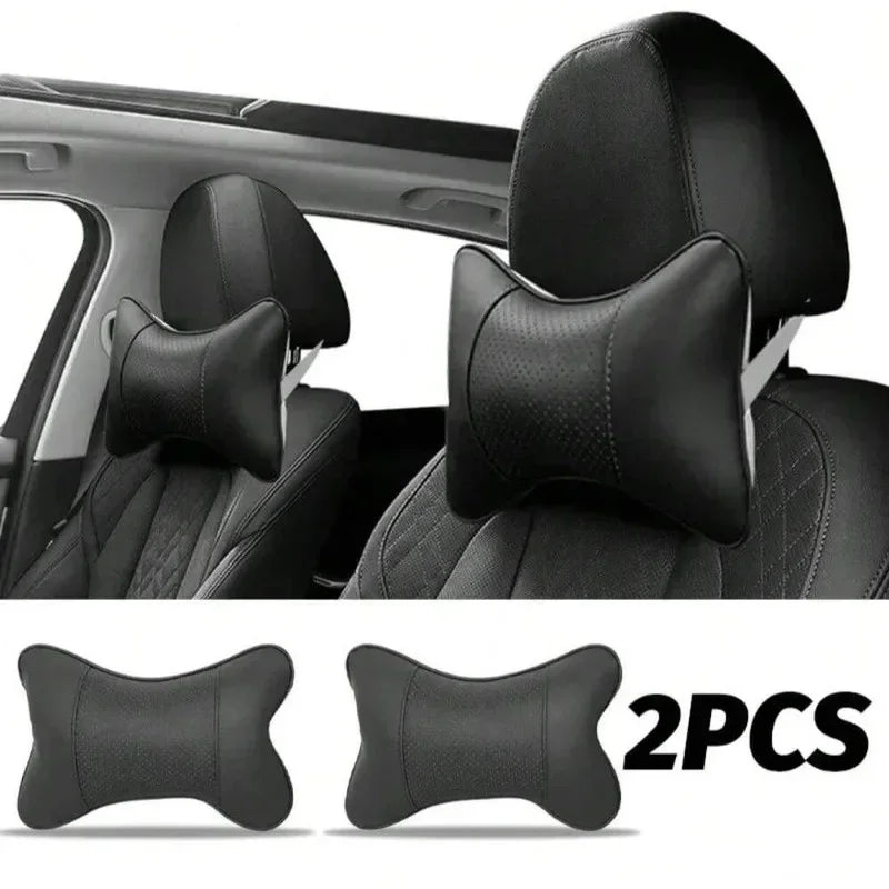 Breathable Mesh Car Headrest with Neck Support Pillow