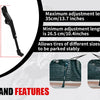 Side stand features of a CNC aluminum adjustable motorcycle kickstand with various adjustment lengths.