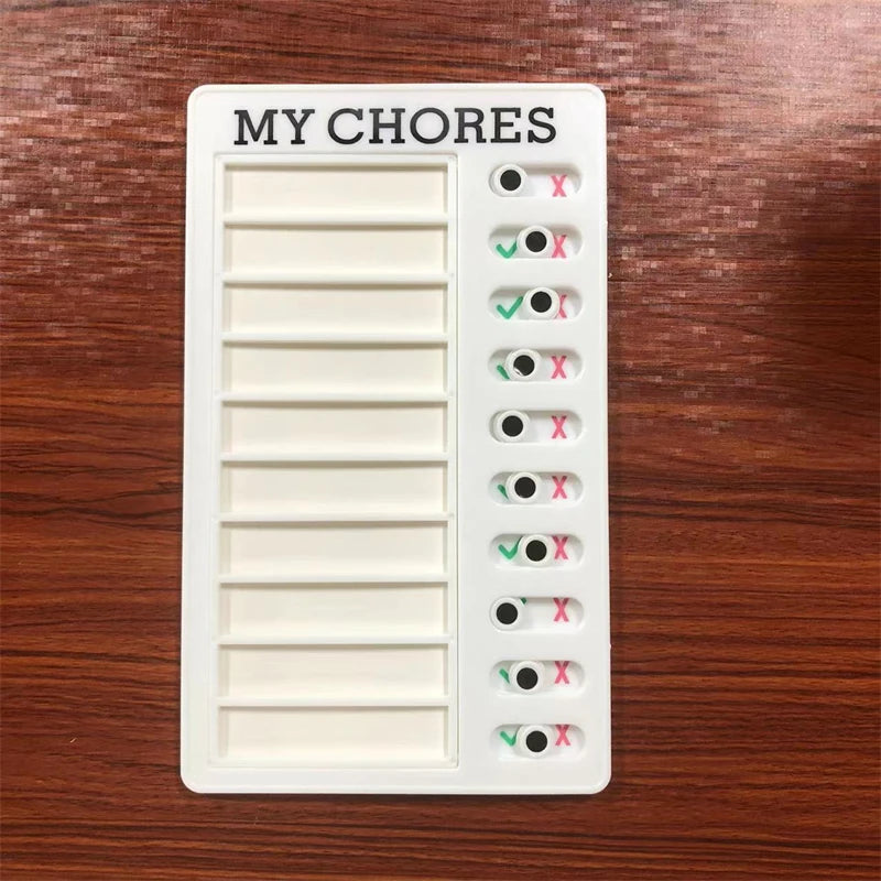 Reusable Kids Chore Chart with Daily Task Checklist