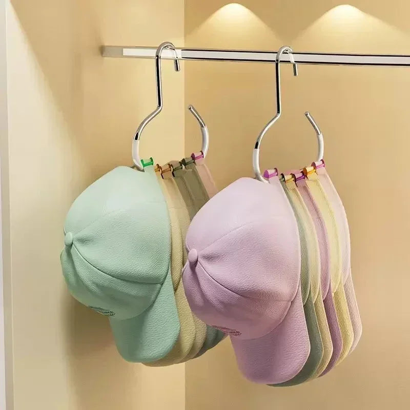 Circular Hat Organizer Hanger with Non-Slip Grip