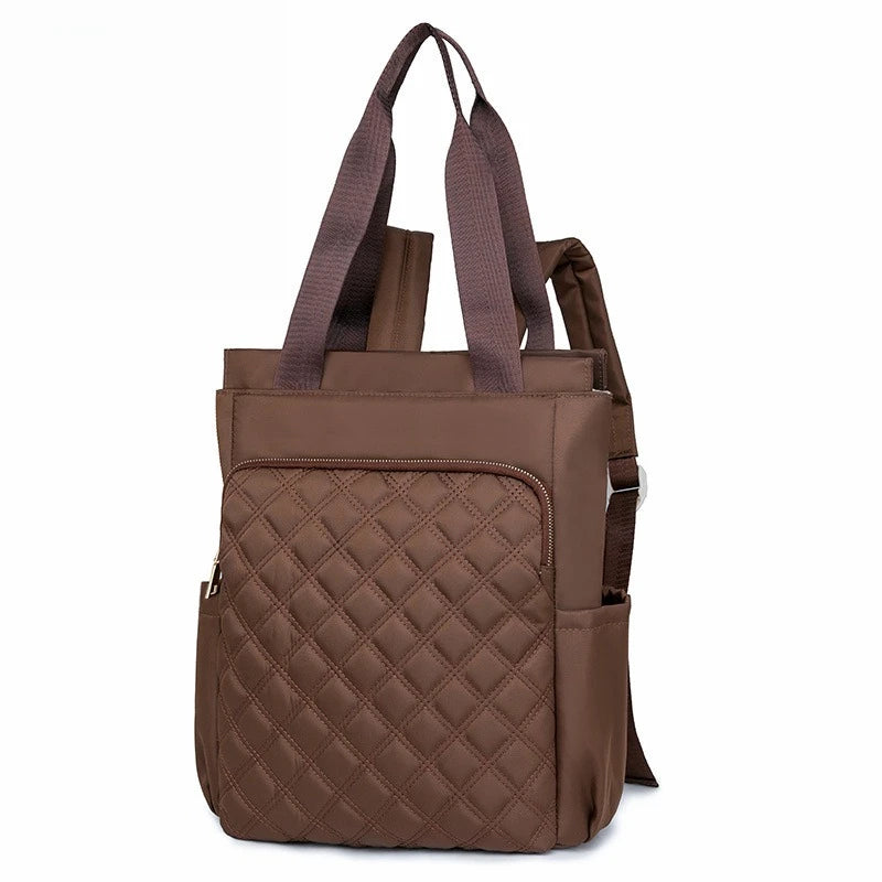 Quilted 2-in-1 Tote and Rucksack for Women