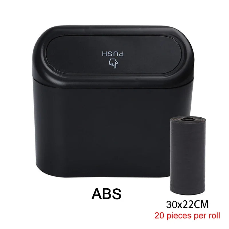 Compact Leak-Proof Car Trash Can