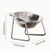 Elevated Stainless Steel Pet Bowl with Angled Feeder