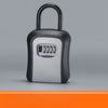 Durable Außenschlüsselbox in Schwarz und Silber mit gebogener Griffl):