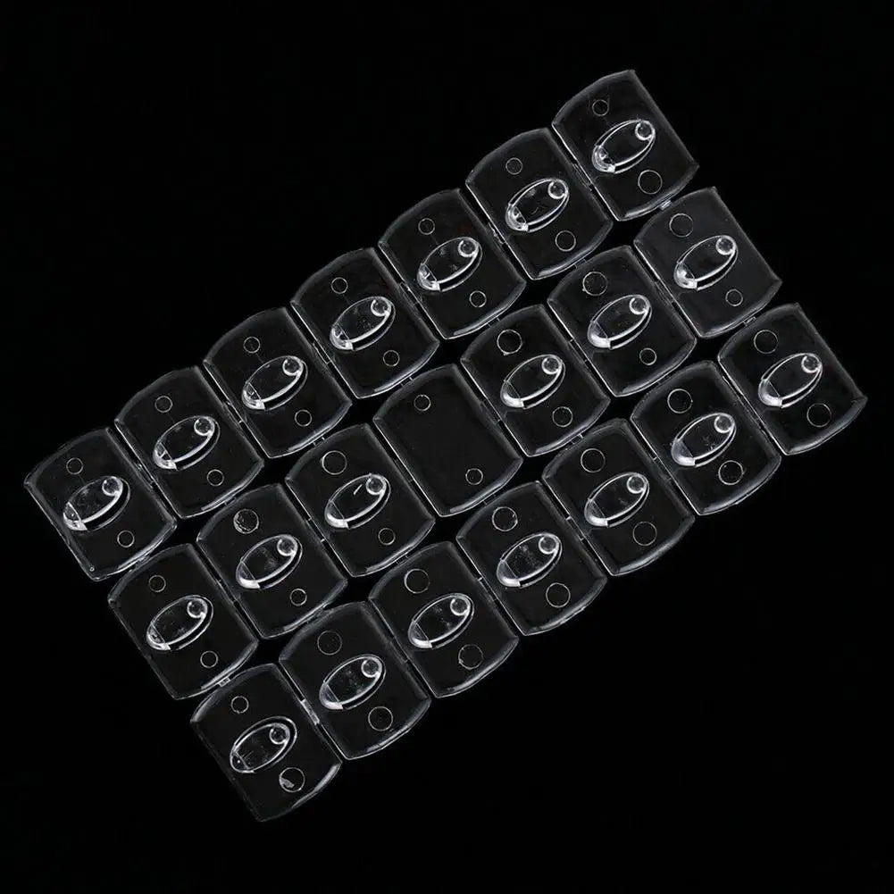 Transparent Removable Adhesive Hooks for Cable Management