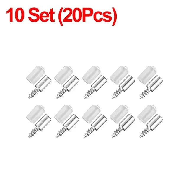Self-Tapping Shelf Support Pins with Non-Slip Silicone Sleeves