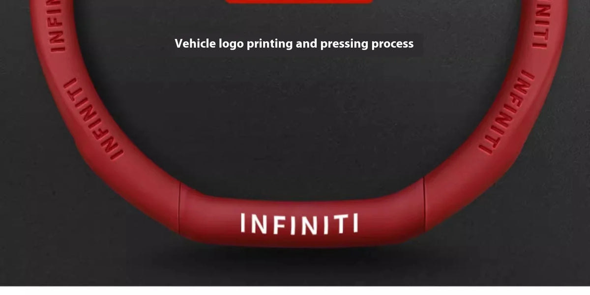 Carbon Fiber Leather Steering Wheel Cover for Infiniti Models
