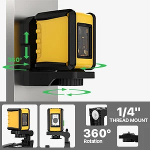 Self-Leveling Green Cross Line Laser Level with Magnetic Bracket