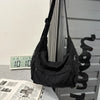 Cotton Canvas Crossbody Bag with Large Capacity