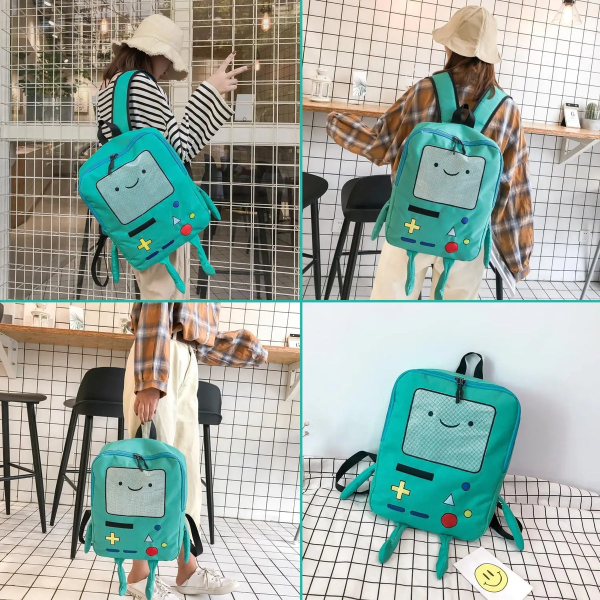 3D Cartoon Robot Backpack for Kids and Students
