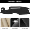 Black custom fit dash cover mat for Chevy Silverado and GMC Sierra vehicles