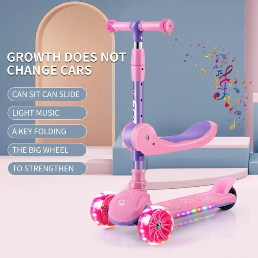2-in-1 Adjustable Kids Scooter (Sit or Stand)