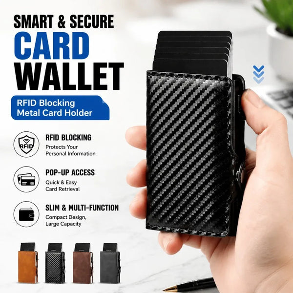 RFID-Blocking Pop-Up Card Holder