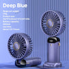 Portable USB Rechargeable Mini Fan with Digital Display