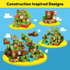 Construction inspired designs featuring magnetic building blocks in various shapes and colors.