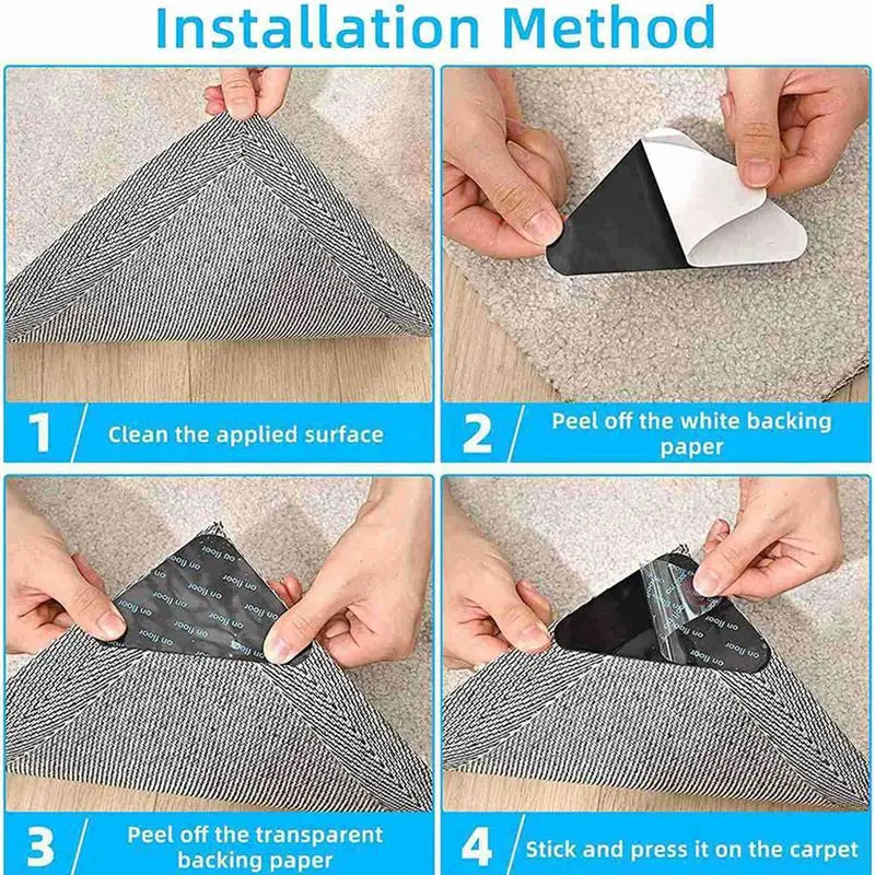 Reusable Non-Slip Rug Grips for Hardwood Floors