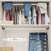 Space-Saving Clip Pants Hangers with 360° Swivel Hook