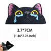 Funny Cat Face PVC Morale Patch with Hook-and-Loop Backing
