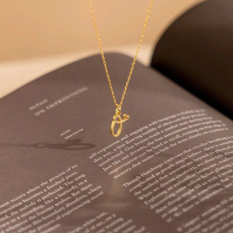 Collier avec Lettre Initiale et Pendentif Cœur