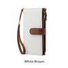 Vintage RFID-Blocking Long Wallet with Wristlet Strap