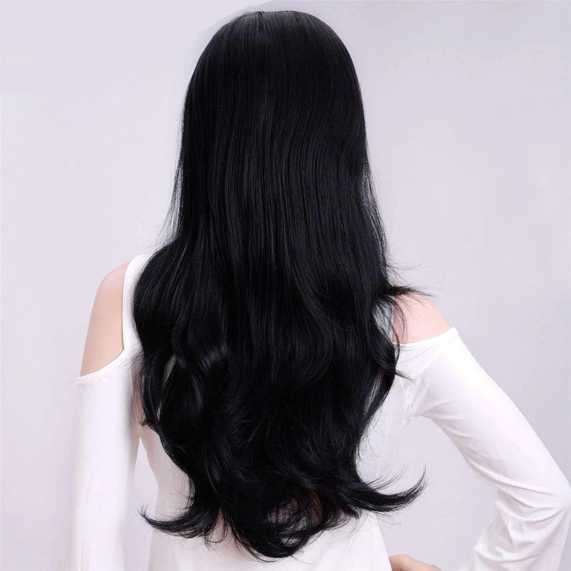 24-Inch Wavy Half Wig with Secure Clips