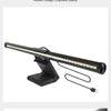 A black clip-on LED monitor light bar is shown, highlighting its design and quality assurance.