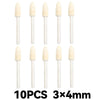 Ten wool felt polishing wheels with 3x4mm shank for rotary tools
