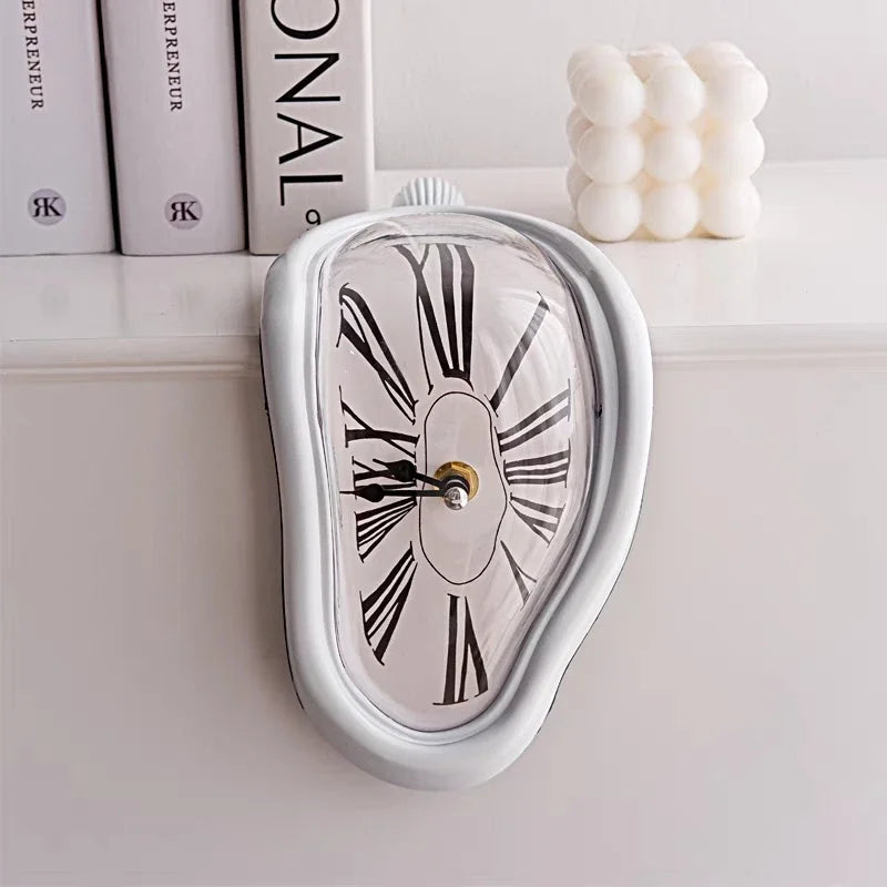 Surreal Melting Wall Clock - Dali Inspired Decorative Timepiece