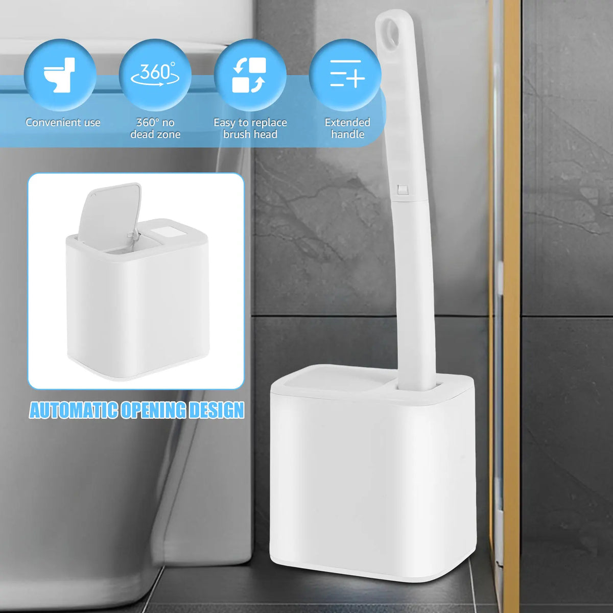Disposable Toilet Cleaning Kit with Refill Heads
