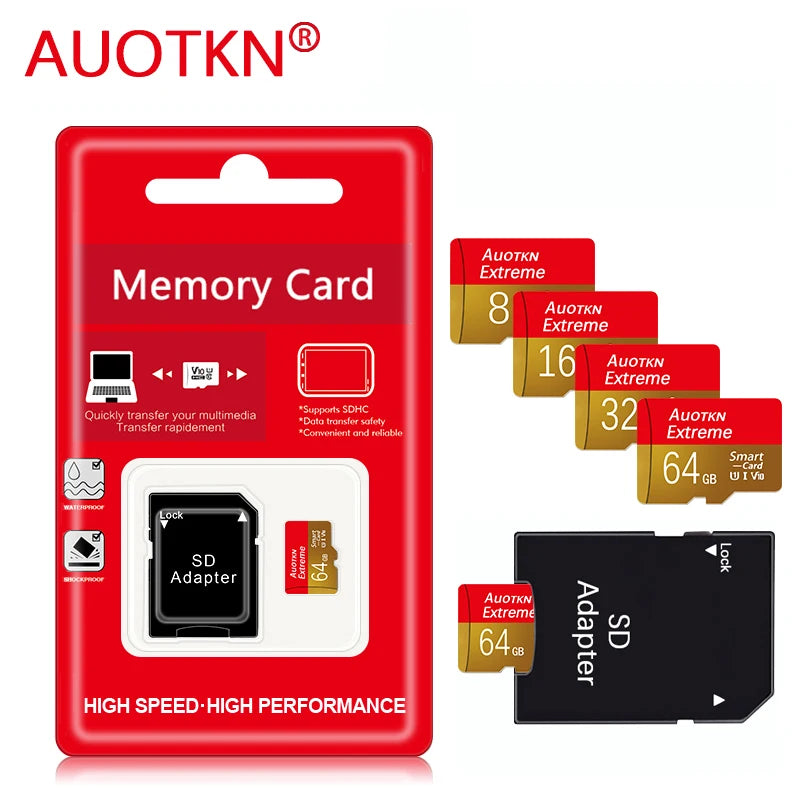 High-Speed Micro SD Memory Card with Adapter