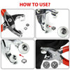 Snap Fastener Kit with Pliers – 400-Piece Metal Buttons