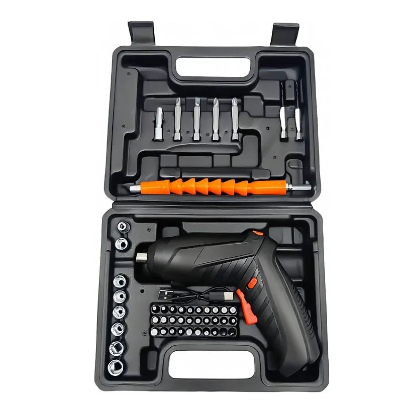 Cordless Electric Screwdriver Set for DIY and Repair