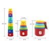 Rainbow Stacking Cups Set for Toddlers