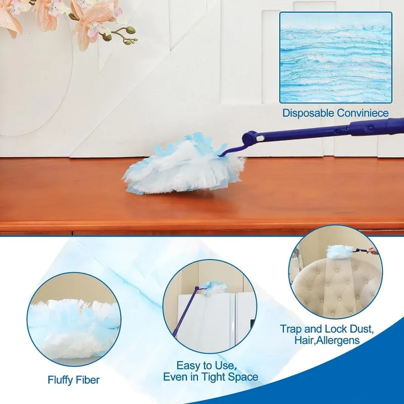 Electrostatic Duster with Replaceable Refill Heads