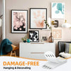 Damage-free hanging and decorating reusable double-sided adhesive strips for frames and decor