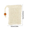 Natural Sisal Soap Saver Bag with Exfoliating Mesh