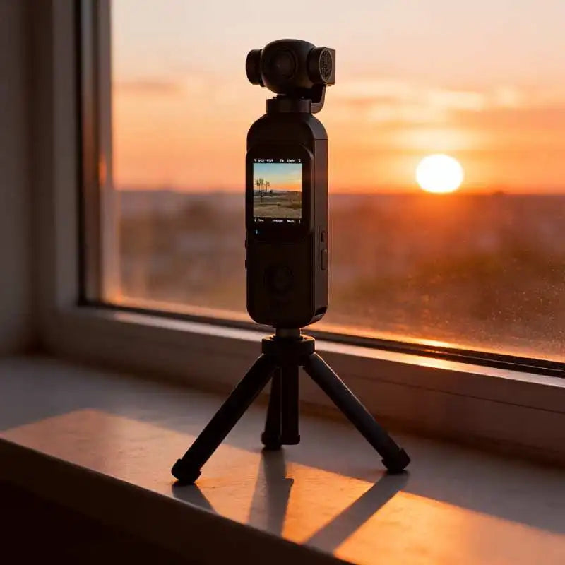 4K Pocket Action Camera with Rotating Lens