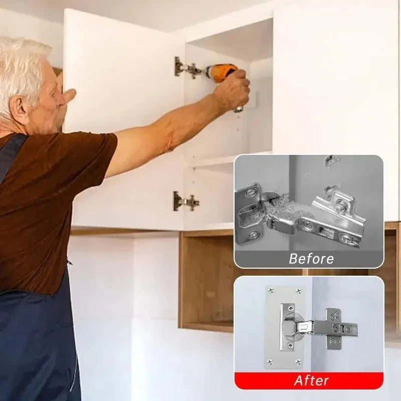 Stainless Steel Cabinet Hinge Repair Plate