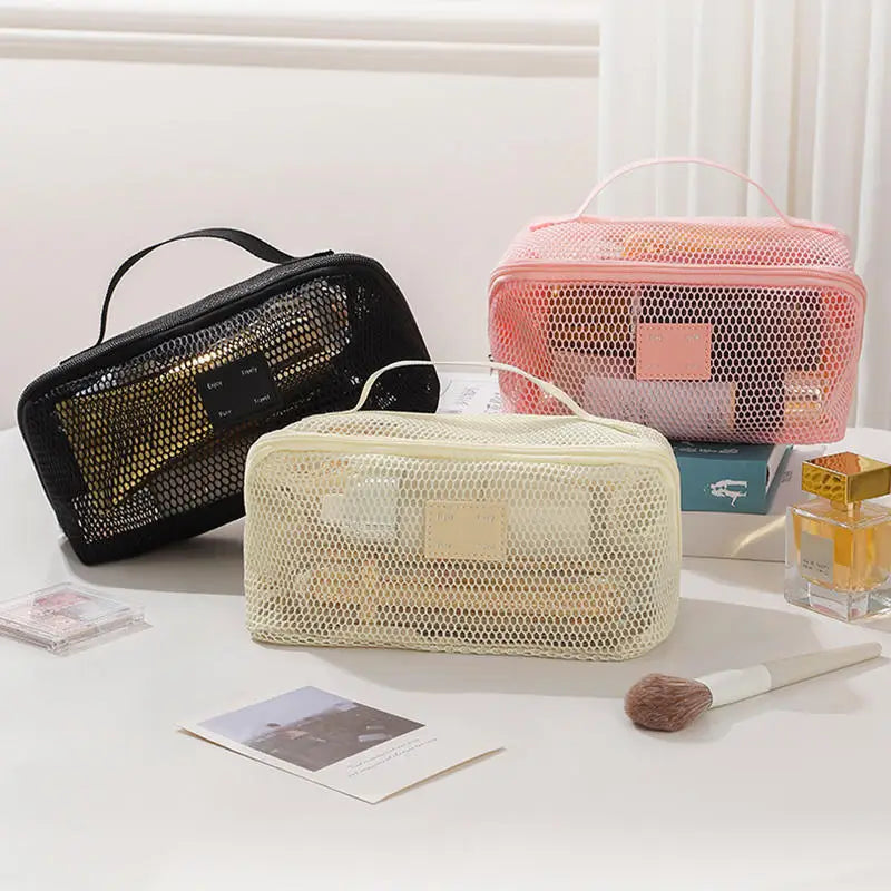 Compact Travel Cosmetic Organizer Bag
