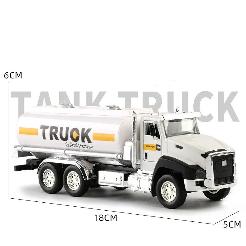 1:50 Diecast Metal Model Truck Set - Construction Vehicles