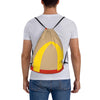 Recycled Kraft Paper Drawstring Backpack