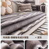 Cozy Anti-Slip Sofa Cover with Plush Fleece for L-Shaped and Standard Sofas