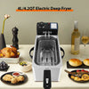 4L Electric Deep Fryer with Oil Filtration Basket