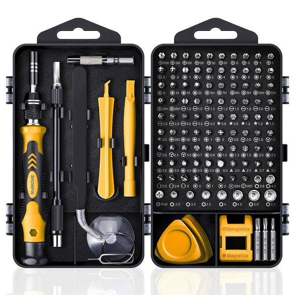 Precision 135-in-1 Screwdriver Set with Magnetic Bits and Repair Accessories
