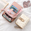 Cute Cat Face PU Leather Coin Purse with Wrist Strap