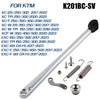 KTM side stand kit with ABS foot featuring a silver metal rod and various hardware components