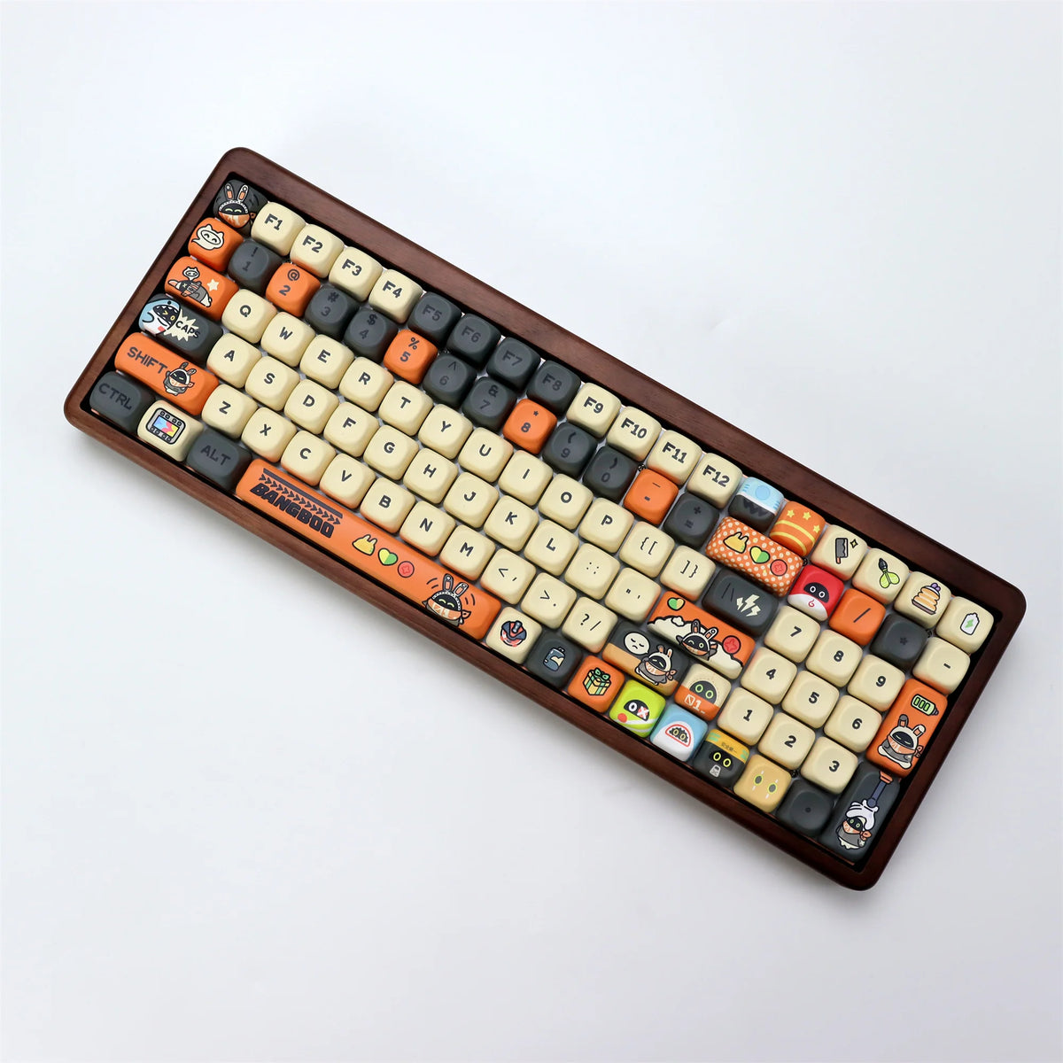 Cute Cartoon Cat Keycap Set – 133 PBT Keycaps for Mechanical Keyboards