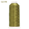 80-Color Polyester Embroidery Thread Set with Large 4000m Spools